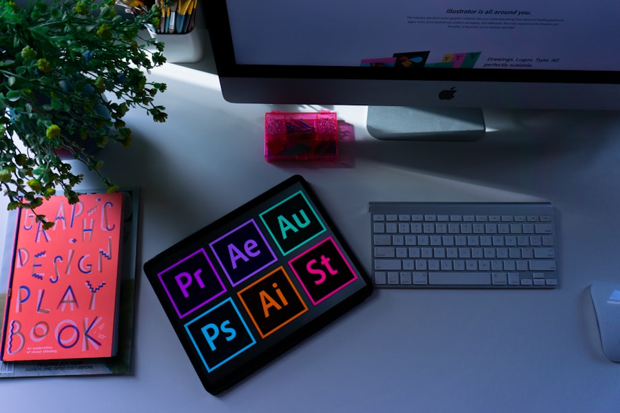 Designer at work representing AI visual design and animation