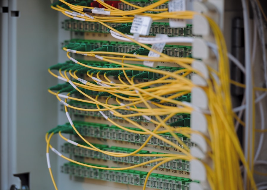 Server room representing business mailing list infrastructure