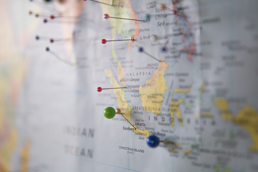 Map location pin representing demographic and geographic targeting