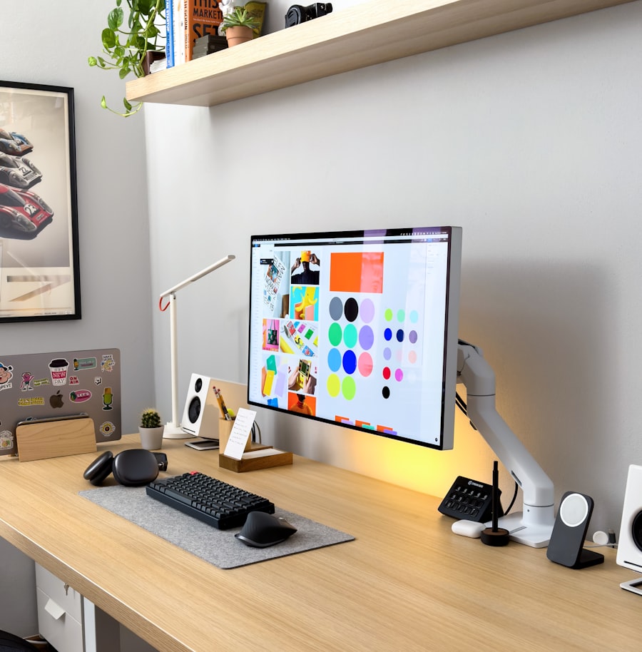Graphic designer workspace representing Ydeal's design services