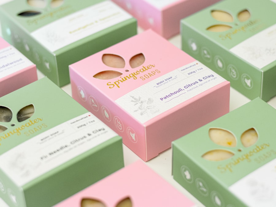 Product packaging design mockup