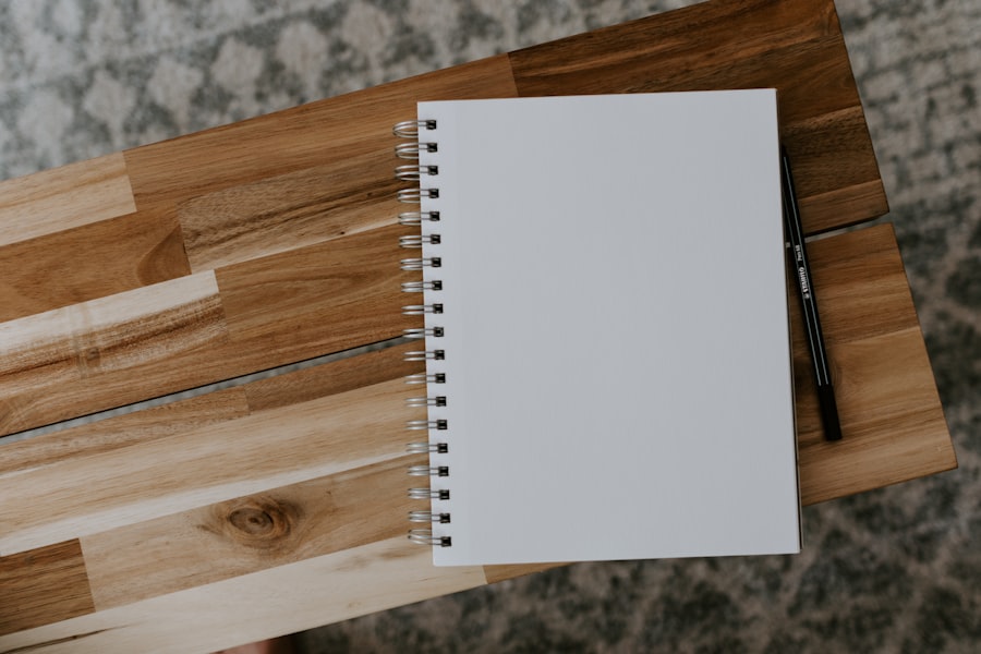 Writer working on direct mail copy and creative development