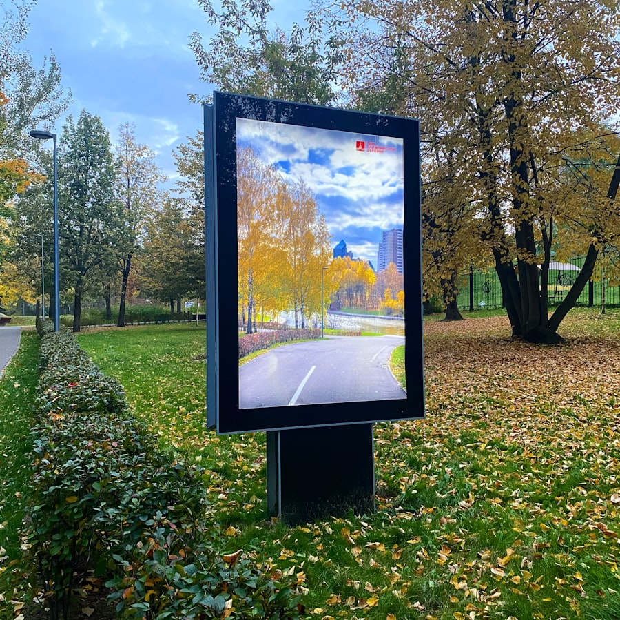 Online display ad banner on a website