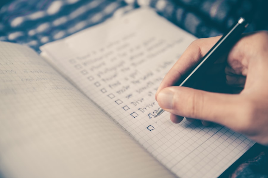 Checklist representing email list validation